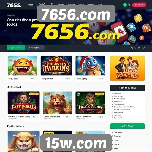 Recursos e funcionalidades do site de jogos 7656.com