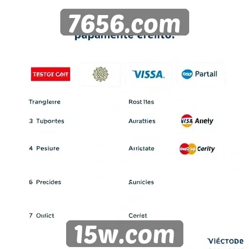 Métodos de pagamento aceitos no 7656.com